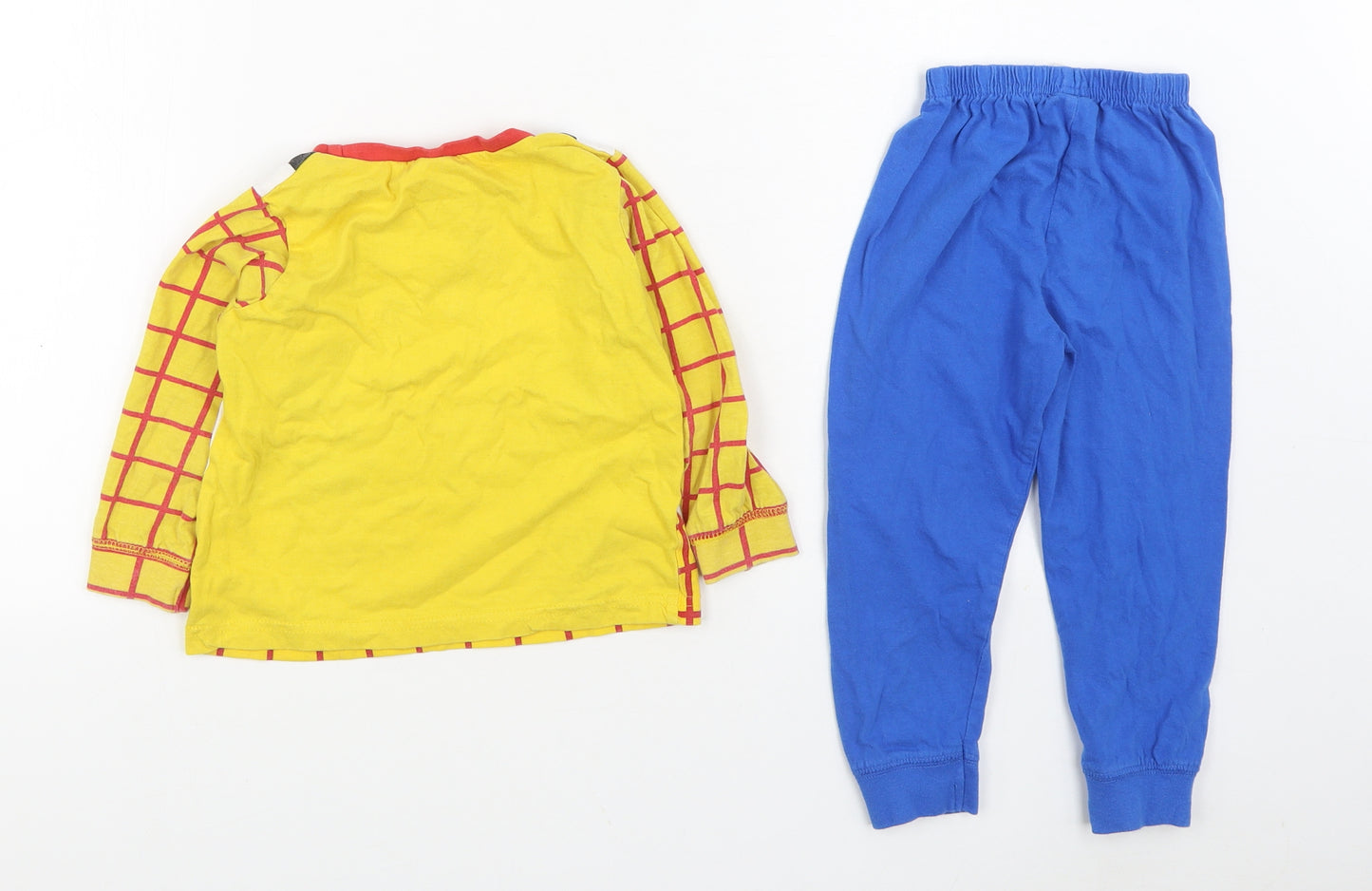 Disney Boys Multicoloured Solid 100% Cotton Pyjama Set Size 2-3 Years Pullover - Toy Story