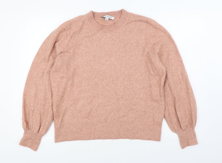 Forever New Womens Pink Round Neck Acrylic Pullover Jumper Size M