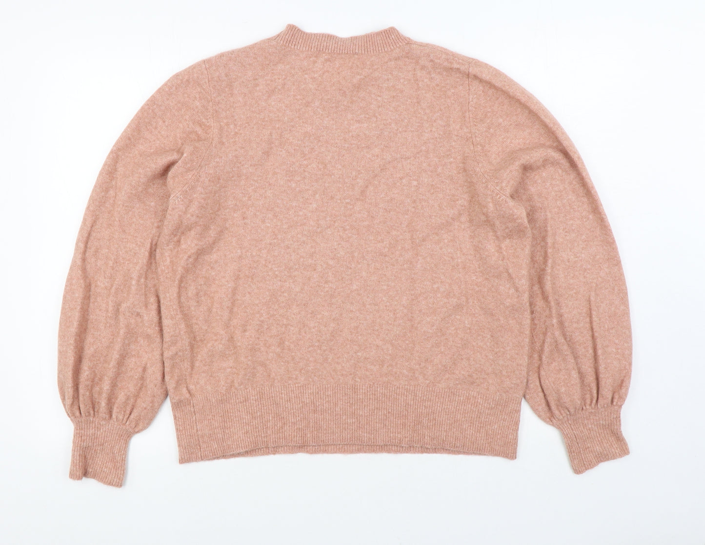 Forever New Womens Pink Round Neck Acrylic Pullover Jumper Size M