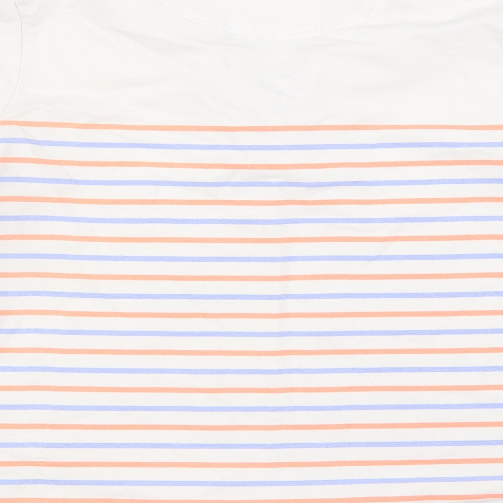 Joules Womens Multicoloured Striped Cotton Pullover Sweatshirt Size 16 Pullover