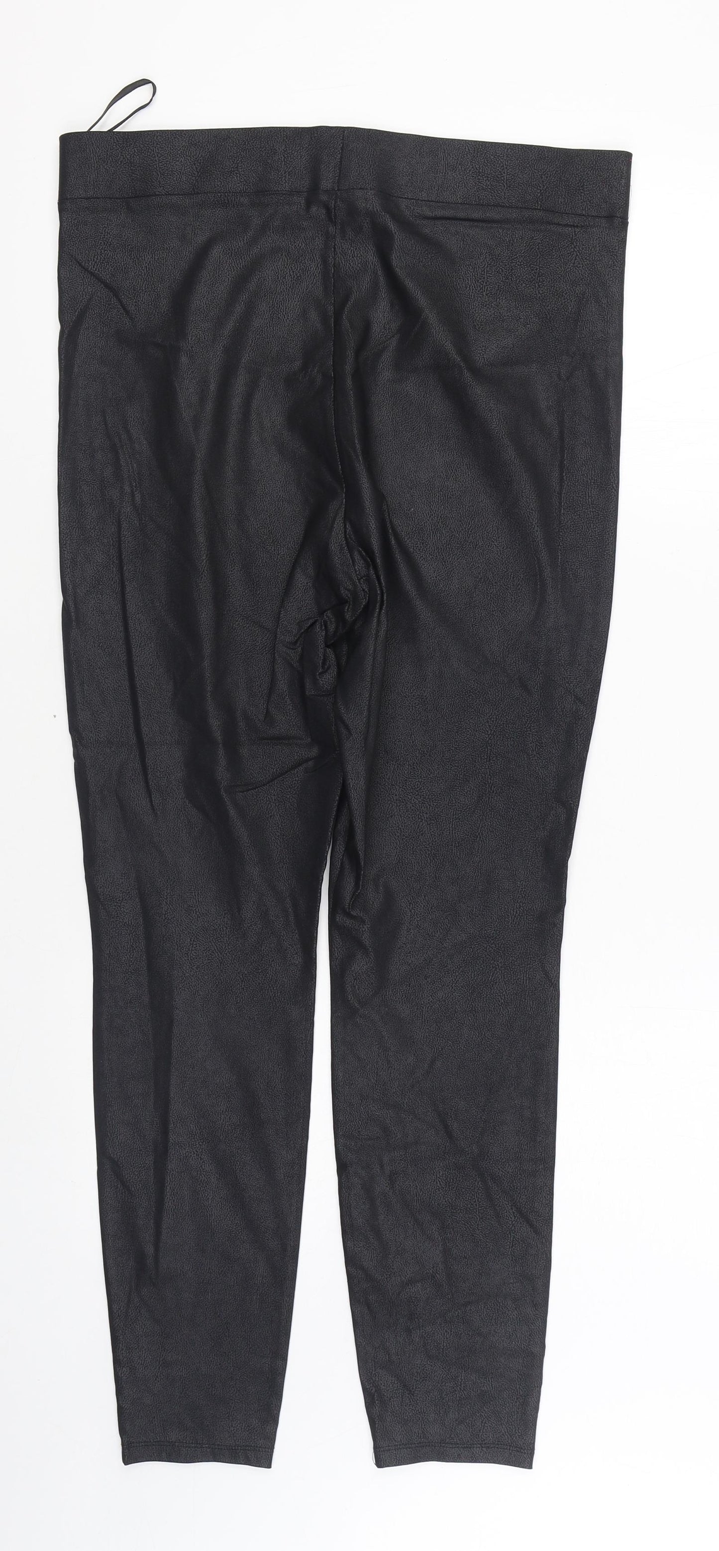 Matalan Womens Black Viscose Jegging Trousers Size 16 L28 in Regular