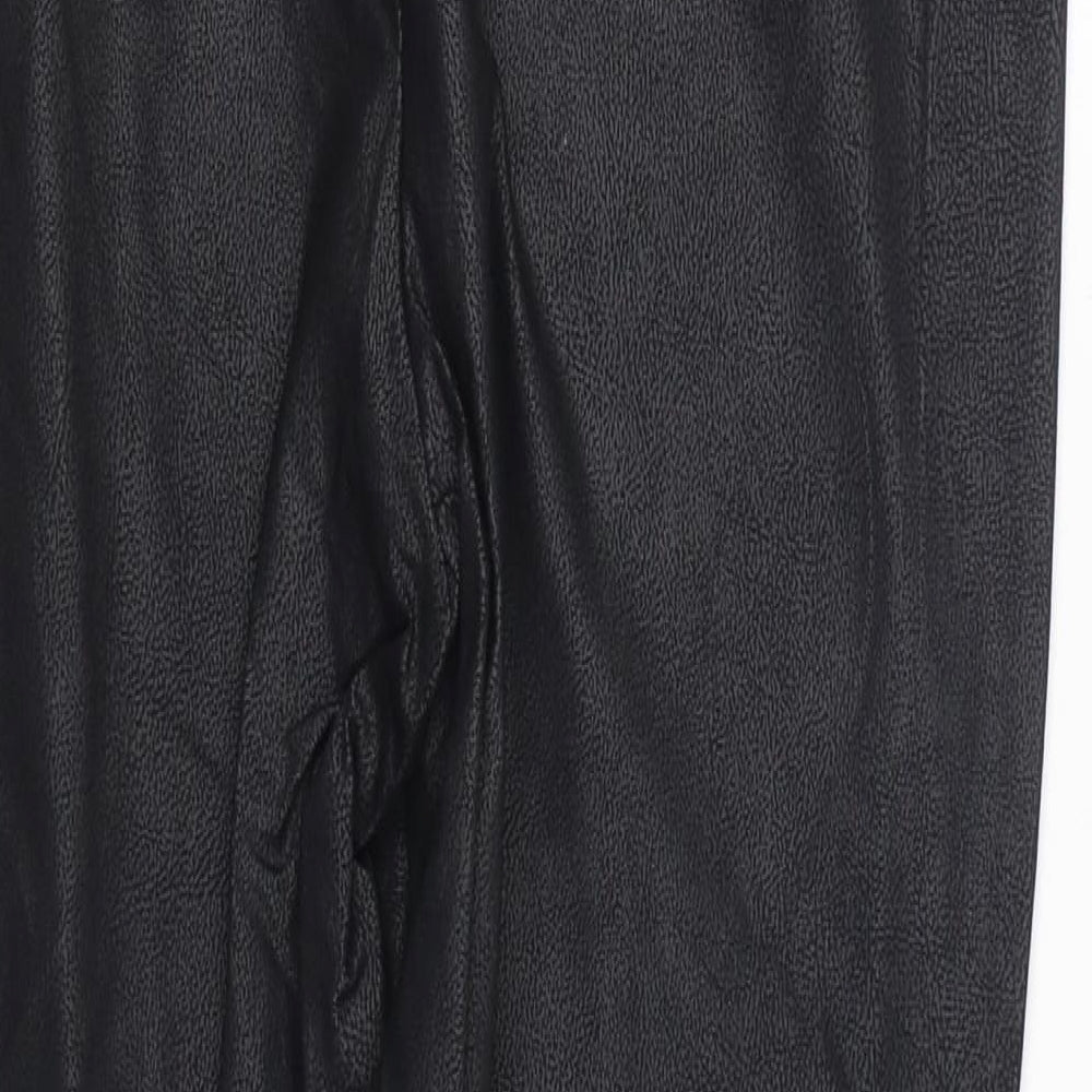 Matalan Womens Black Viscose Jegging Trousers Size 16 L28 in Regular