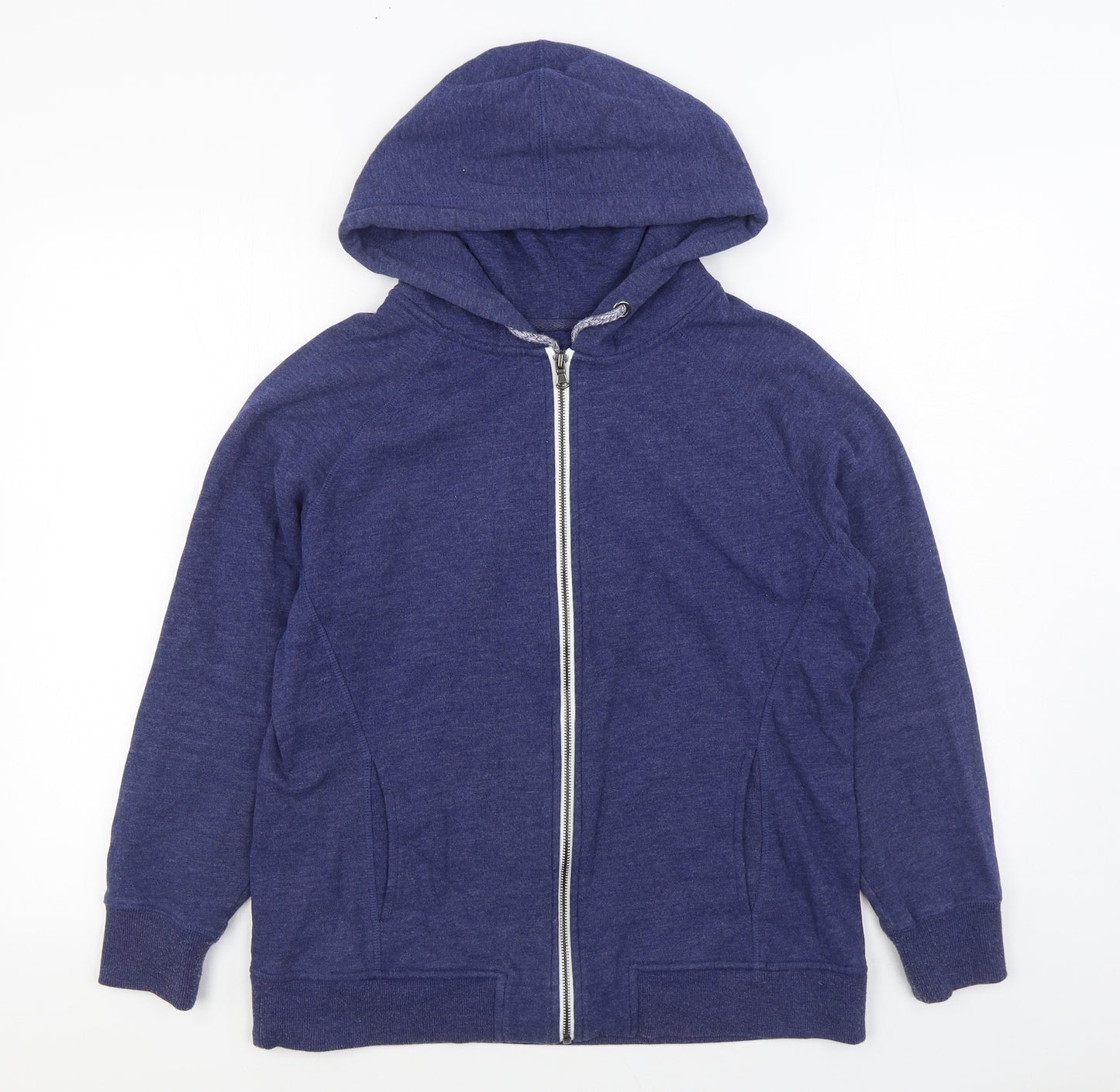 Dunnes Stores Womens Blue Polyester Full Zip Hoodie Size M Zip