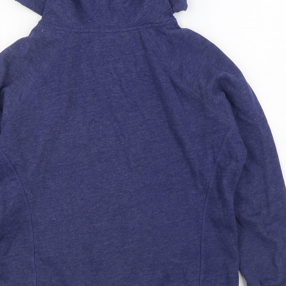 Dunnes Stores Womens Blue Polyester Full Zip Hoodie Size M Zip
