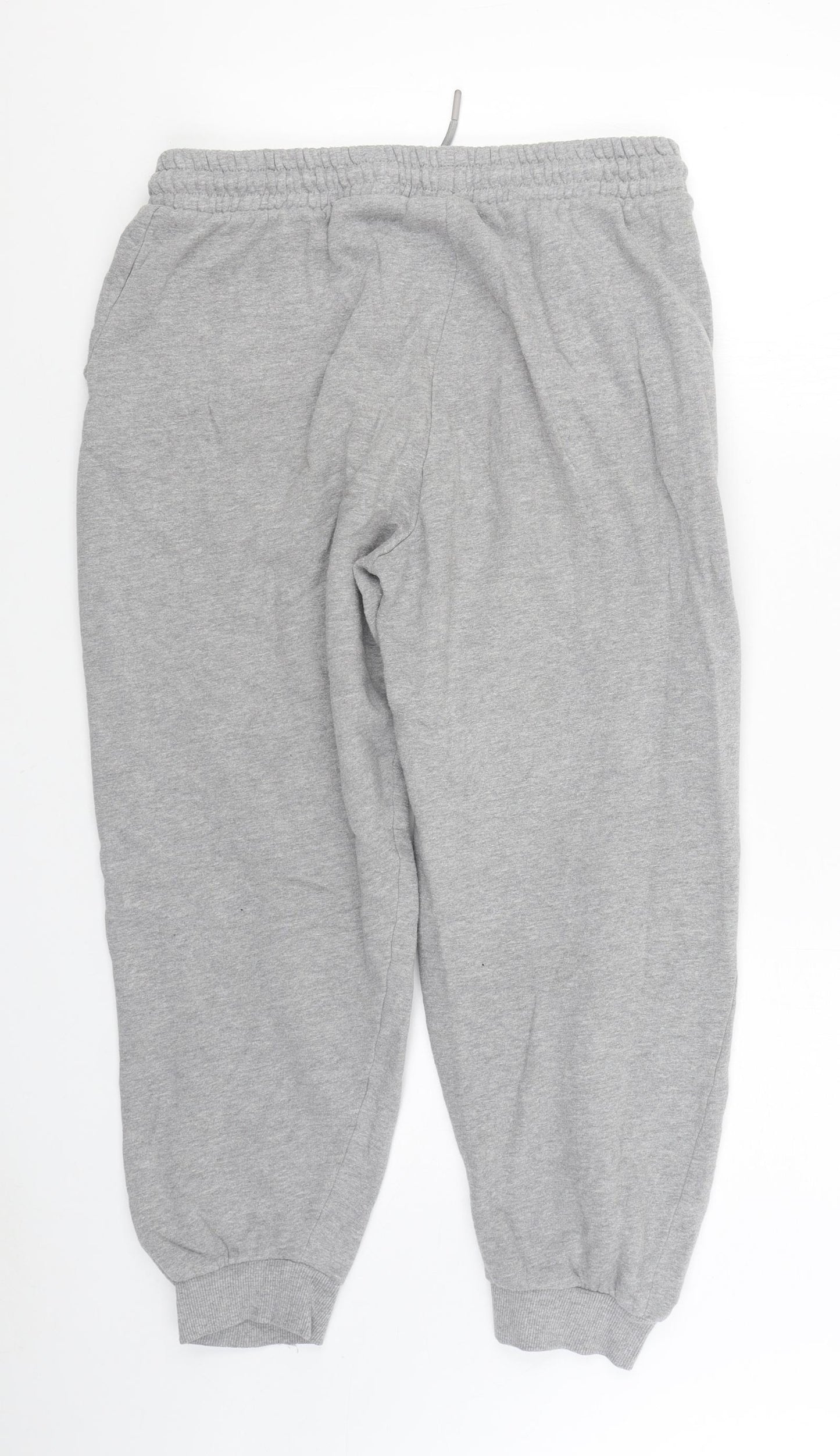 Everlast Womens Grey Cotton Jogger Trousers Size 12 L26 in Regular Tie
