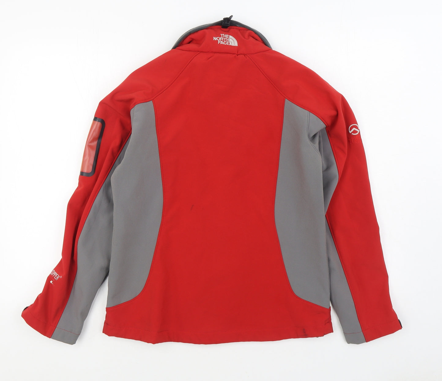 The North Face Womens Red Windbreaker Coat Size M Zip