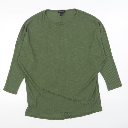 New Look Womens Green Round Neck Polyester Pullover Jumper Size S