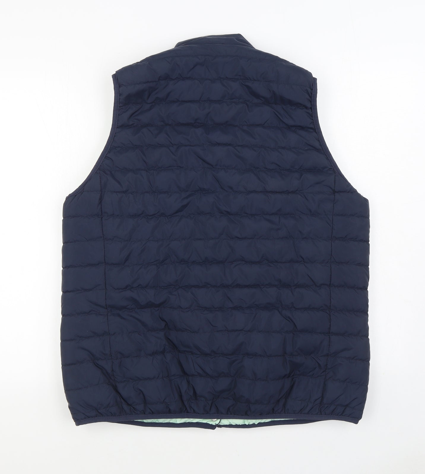 ESMARA Womens Blue Gilet Coat Size L Button - Reversable