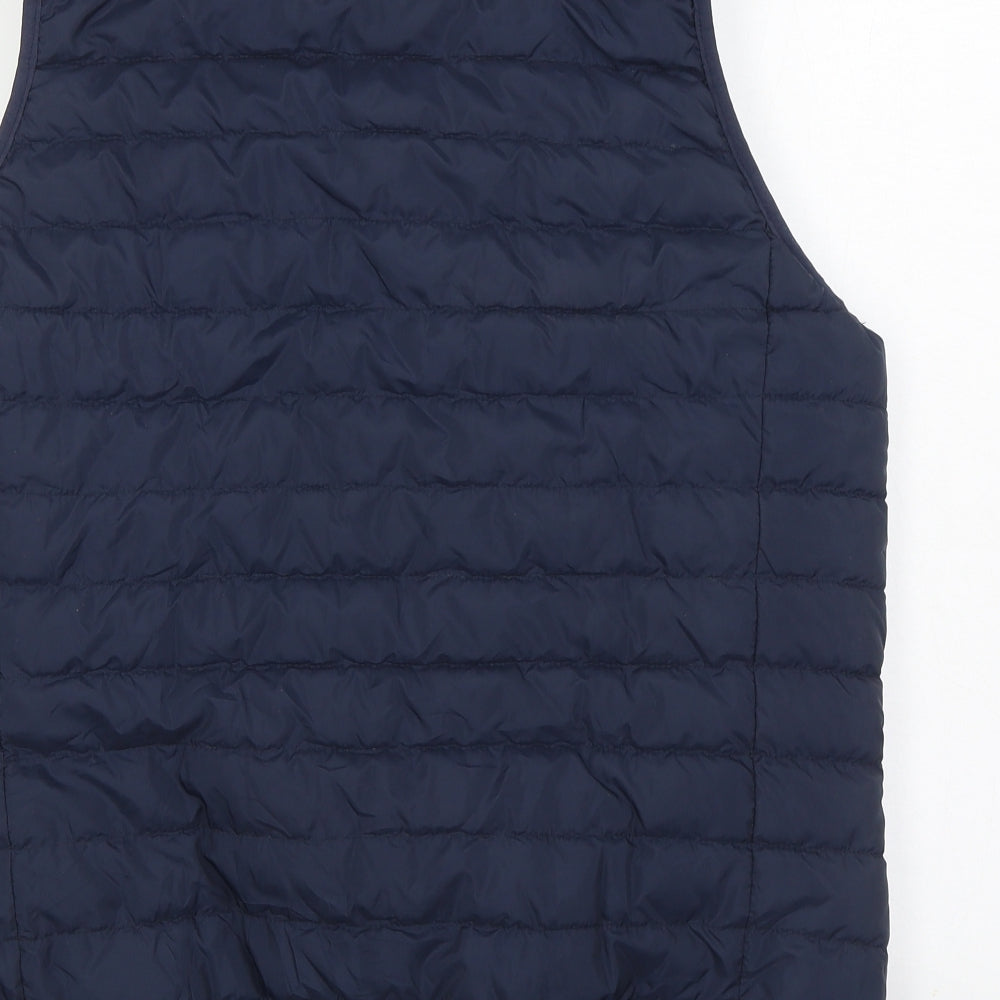 ESMARA Womens Blue Gilet Coat Size L Button - Reversable