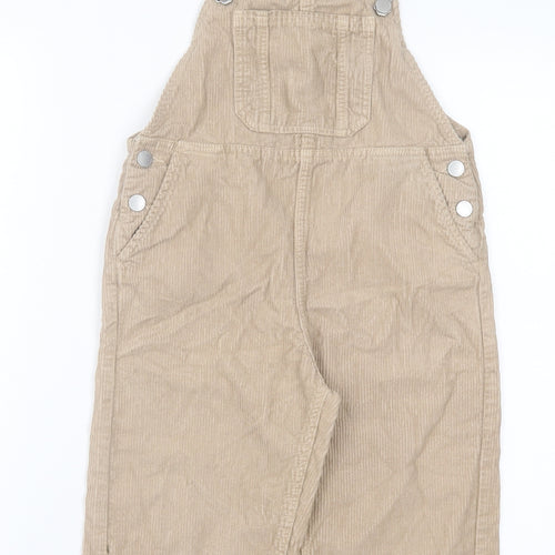 NEXT Girls Brown Cotton Playsuit One-Piece Size 6 Years Button