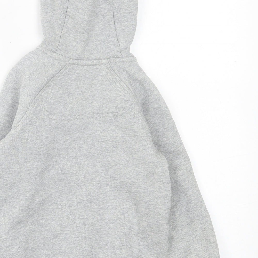 Joules Boys Grey Cotton Full Zip Hoodie Size 3 Years Zip