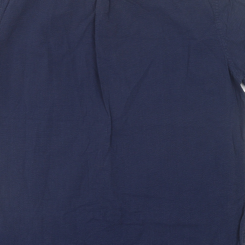 NEXT Mens Blue Cotton Button-Up Size 2XL Collared Button