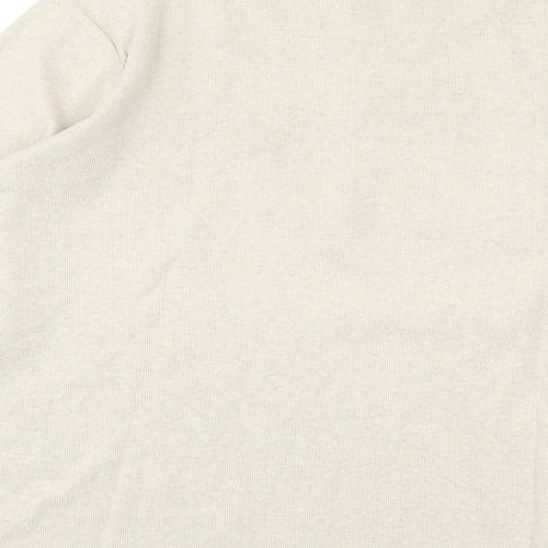 Liz Calborne Womens Beige Cotton Basic T-Shirt Size 3XL High Neck