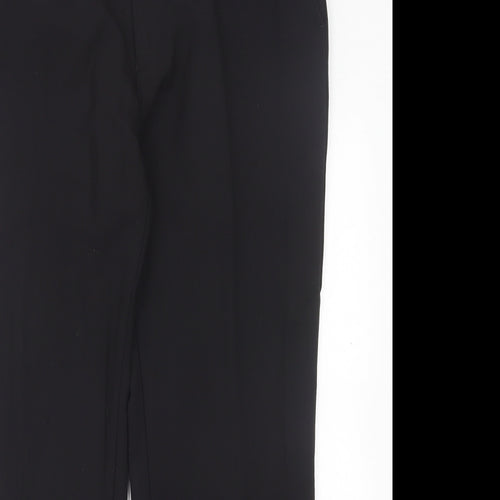 Jeff Banks Mens Black Wool Trousers Size 36 in L29 in Regular Button
