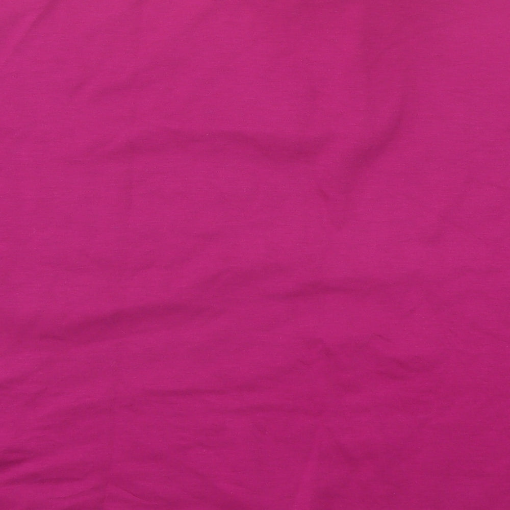 Landsend Mens Purple Cotton Polo Size 3XL Collared Button