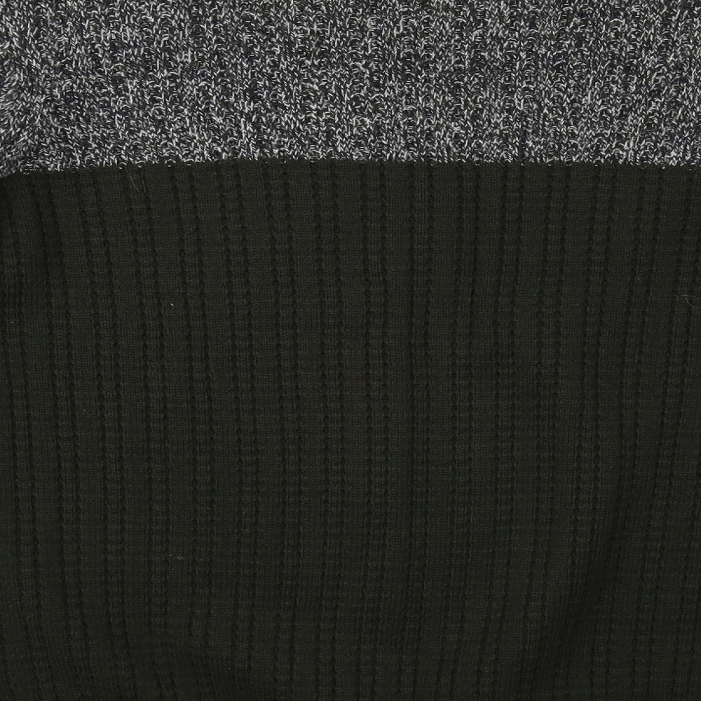 George Mens Green Crew Neck Acrylic Pullover Jumper Size 2XL