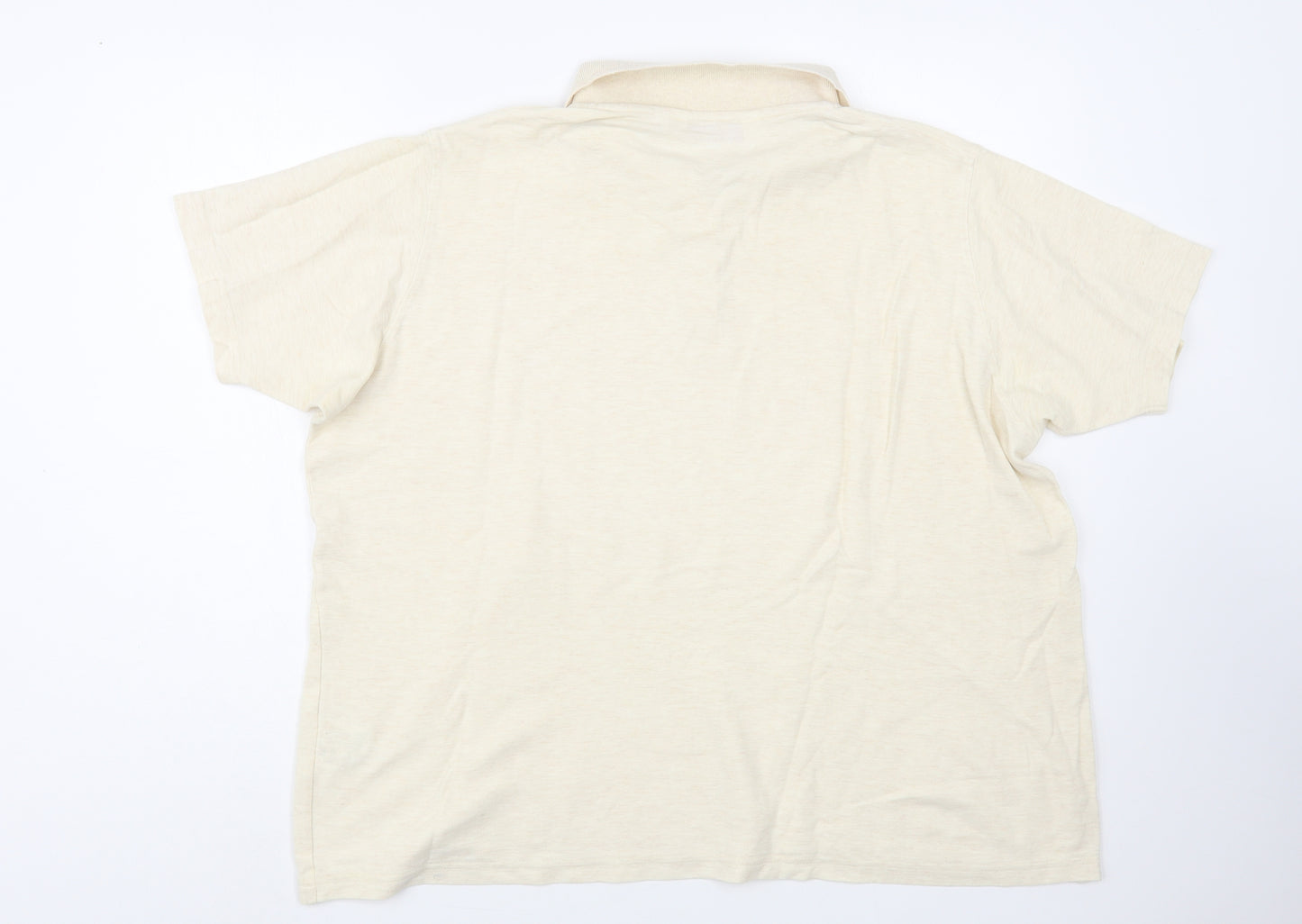 EWM Womens Beige Cotton Basic Polo Size XL Collared