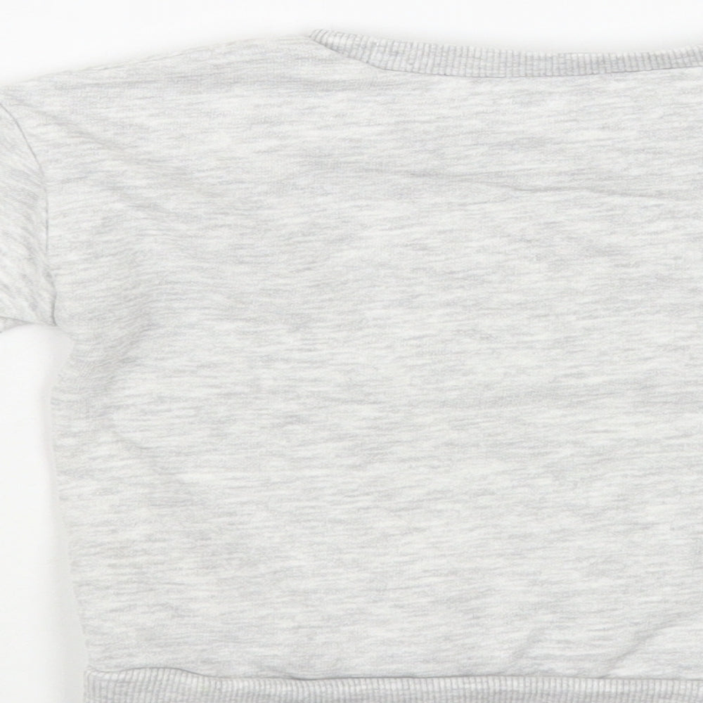 Dunnes Stores Baby Grey Cotton Pullover Jumper Size 12-18 Months Pullover - Dino