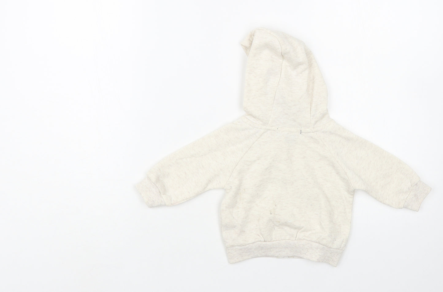 Primark Baby Beige Cotton Full Zip Jumper Size 0-3 Months Zip