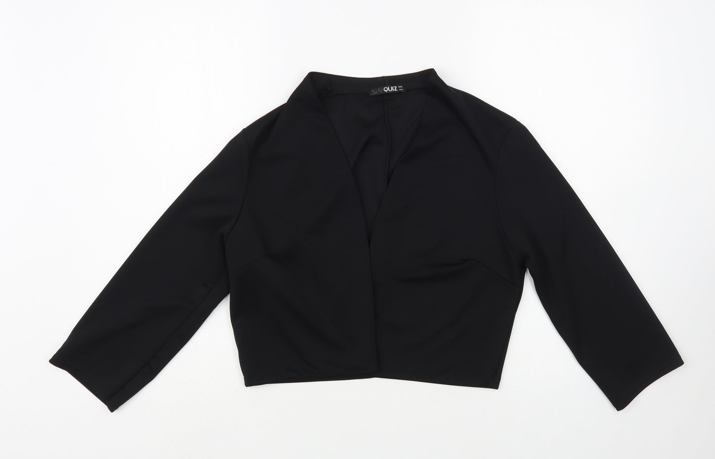 Quiz Womens Black Jacket Blazer Size 16