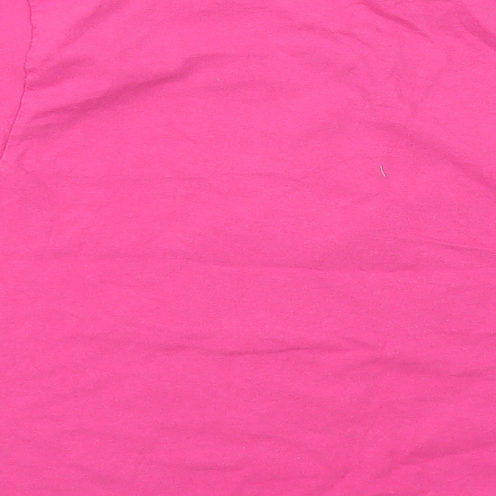 Frui Girls Pink Cotton Pullover T-Shirt Size 5-6 Years Crew Neck Pullover - Share the Love