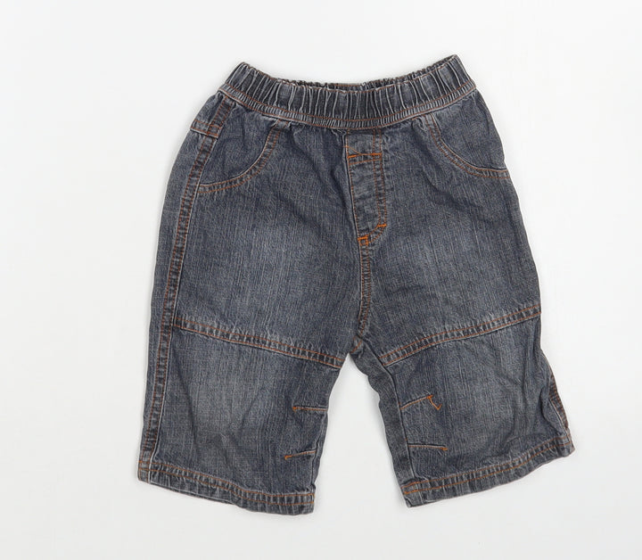 By Teddy Baby Blue Cotton Capri Jeans Size 18-24 Months