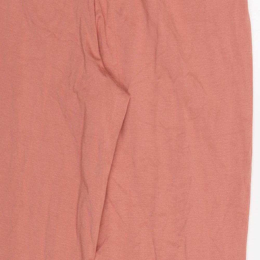 F&F Womens Pink Viscose Jogger Trousers Size 16 L29 in Regular Drawstring