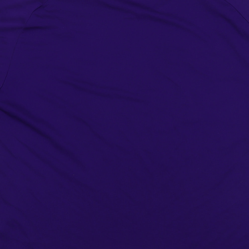 New Balance Mens Purple Geometric Polyester T-Shirt Size XL Crew Neck - Liverpool FC