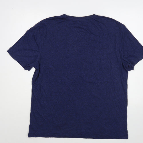 F&F Mens Blue Cotton T-Shirt Size XL Crew Neck - Grillfather