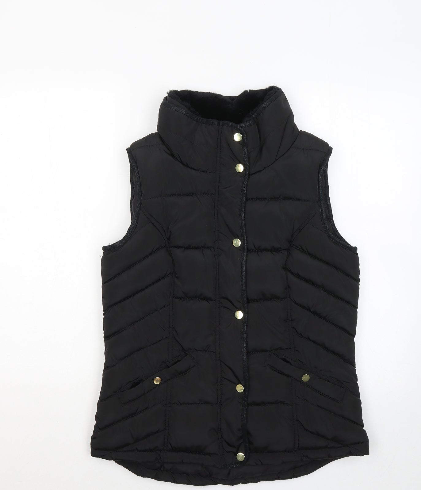 F&F Womens Black Gilet Jacket Size 10