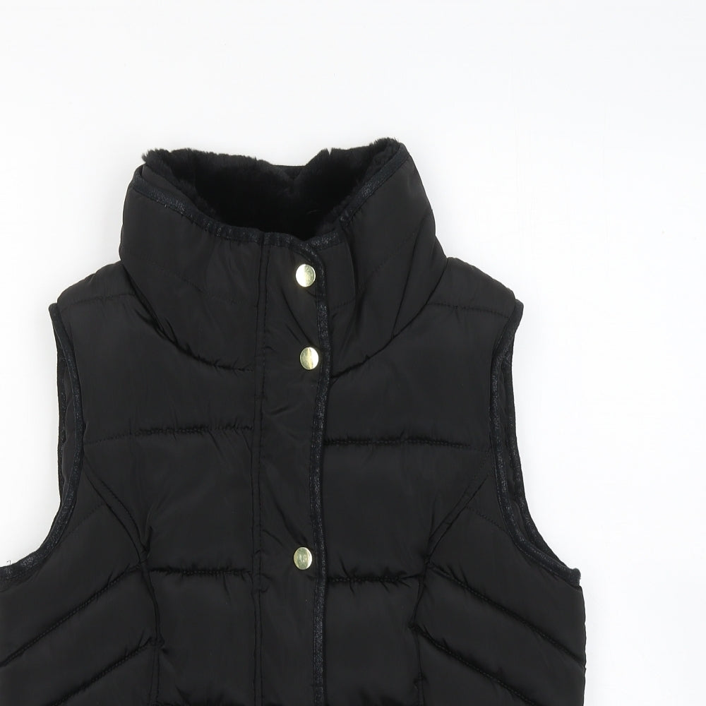 F&F Womens Black Gilet Jacket Size 10