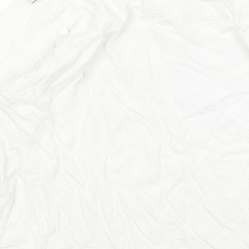 TOM TAILOR Boys White Cotton Basic T-Shirt Size 8-9 Years Round Neck
