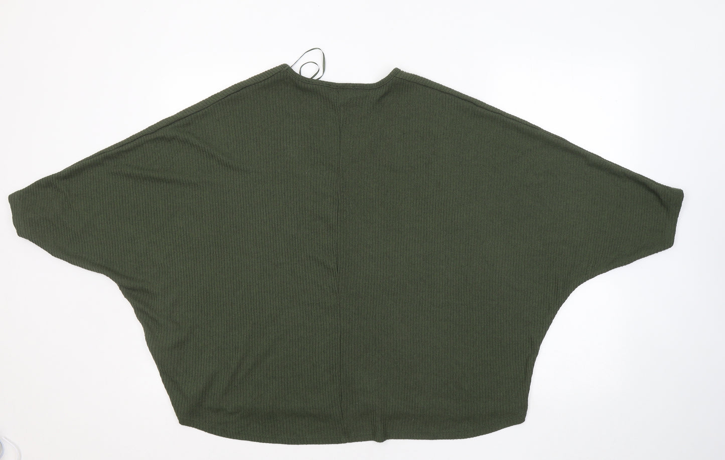 New Look Womens Green Round Neck Acrylic Pullover Jumper Size L