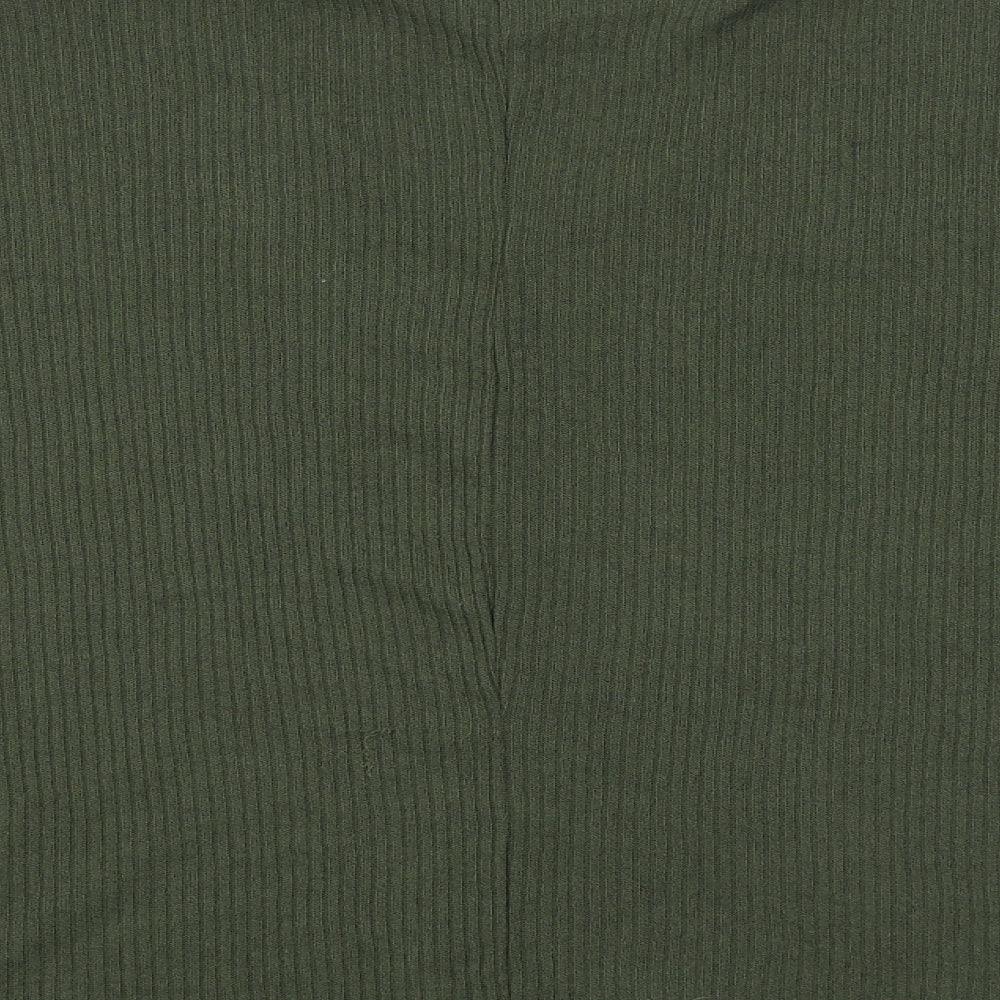 New Look Womens Green Round Neck Acrylic Pullover Jumper Size L