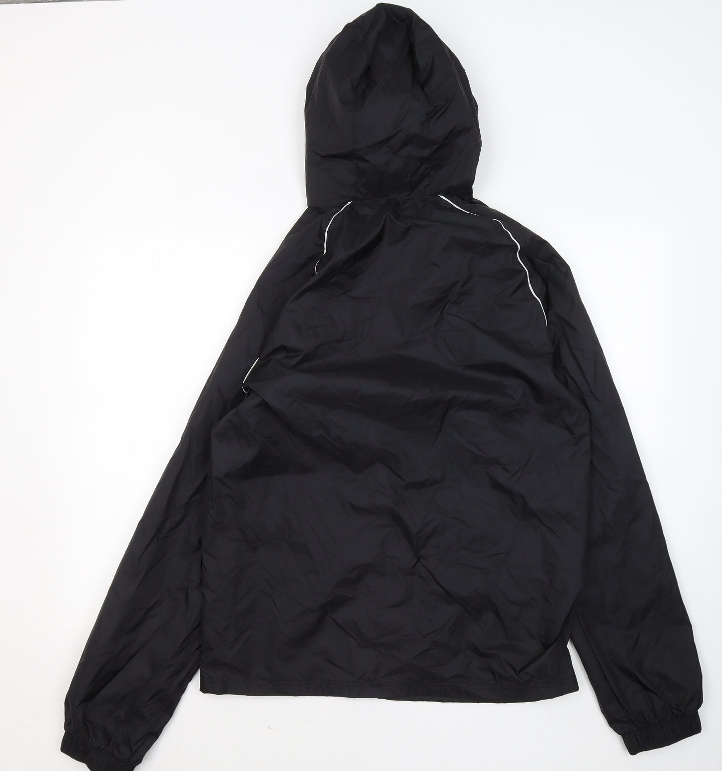 adidas Mens Black Rain Coat Coat Size S