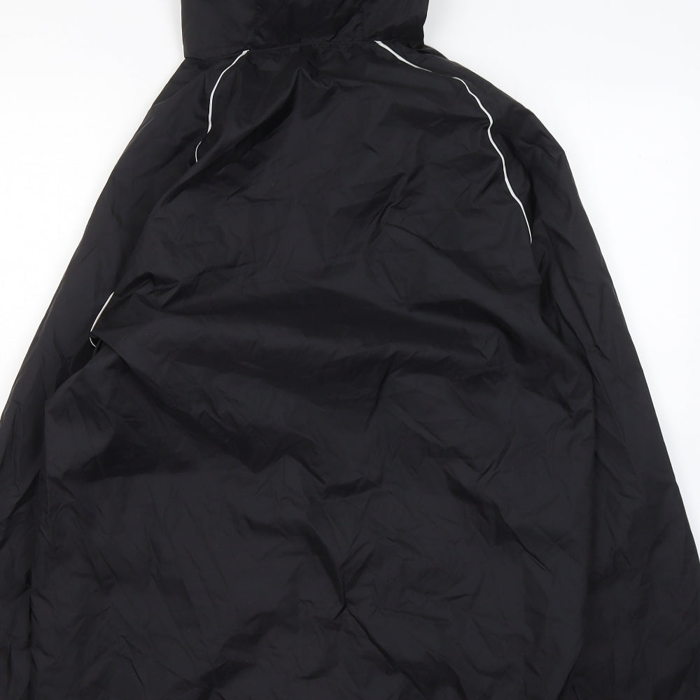 adidas Mens Black Rain Coat Coat Size S