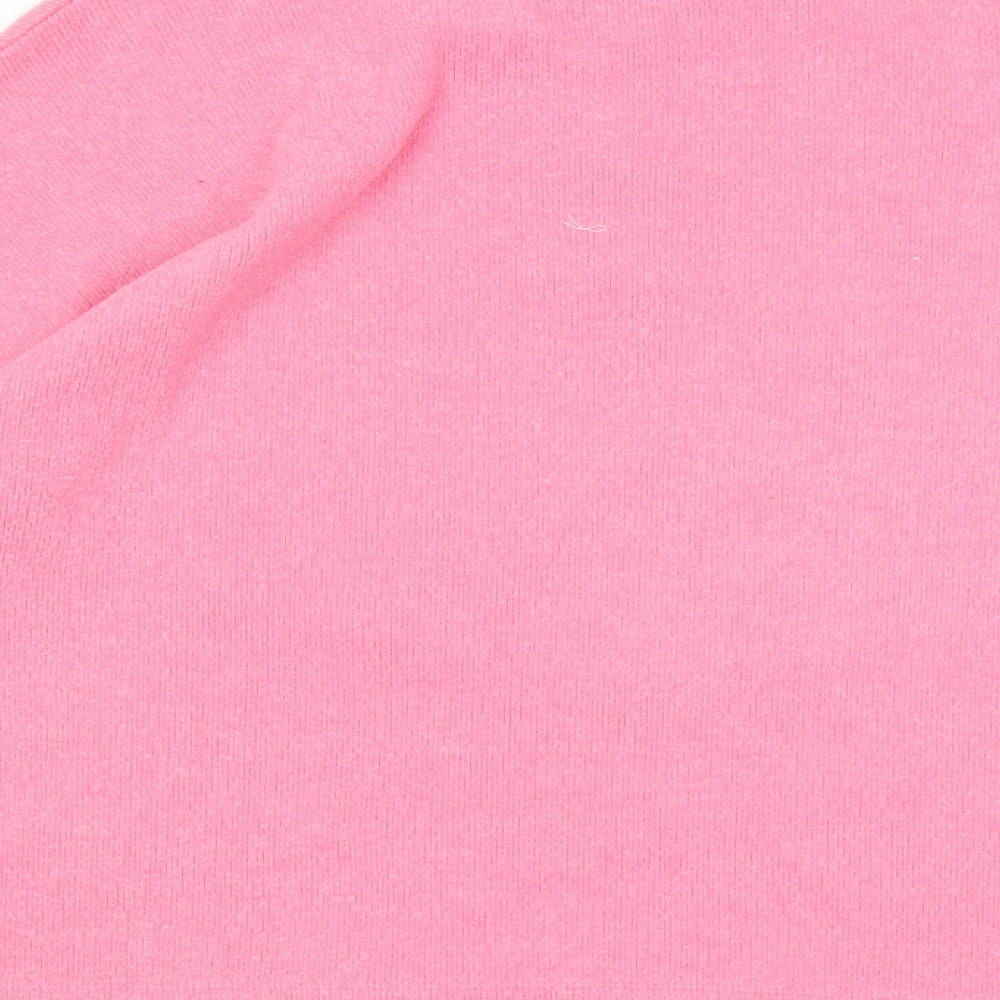 F&F Womens Pink Round Neck Polyester Pullover Jumper Size 12 - Star