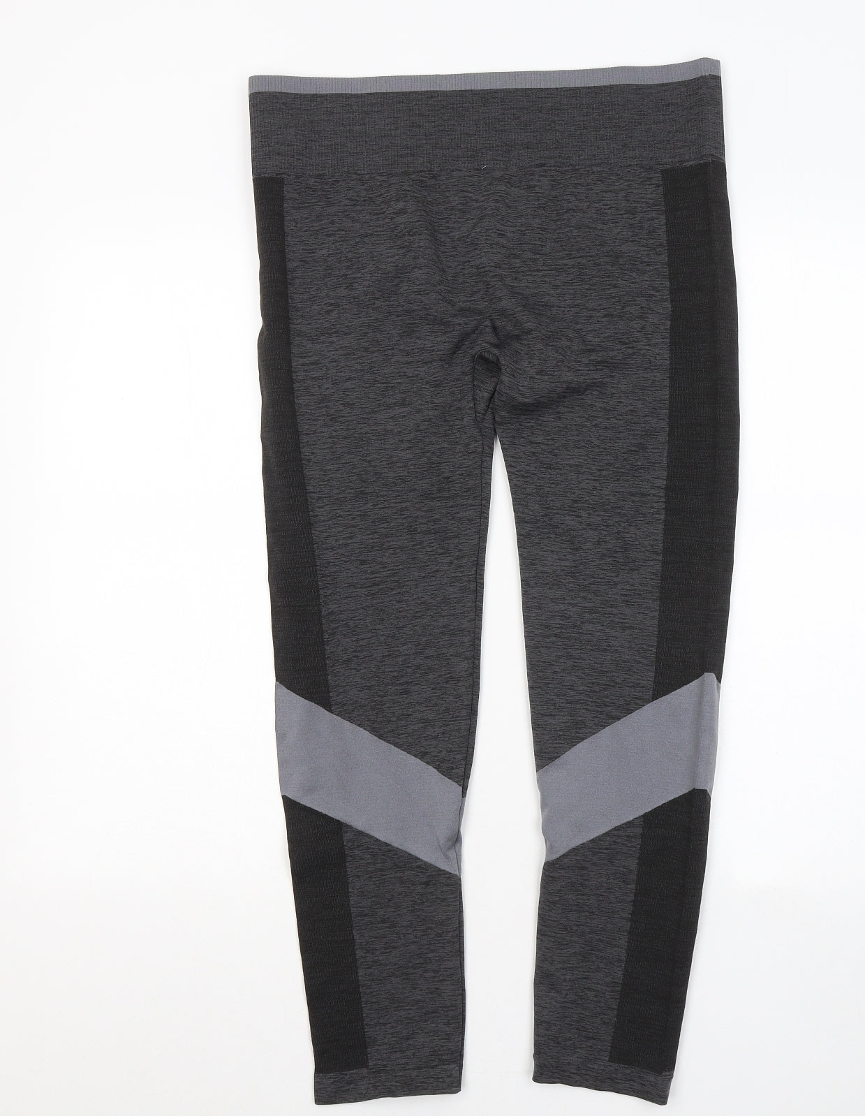 Dunnes Stores Womens Grey Polyester Compression Leggings Size L L25 in Regular