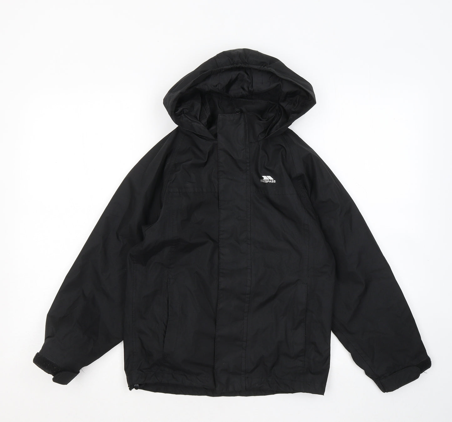 Trespass Boys Black Rain Coat Coat Size 7-8 Years