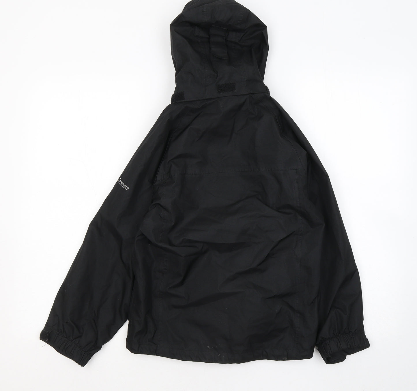 Trespass Boys Black Rain Coat Coat Size 7-8 Years