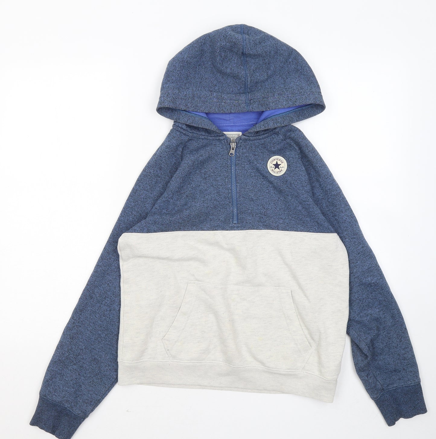 Converse Boys Blue Cotton Pullover Sweatshirt Size 12 Years