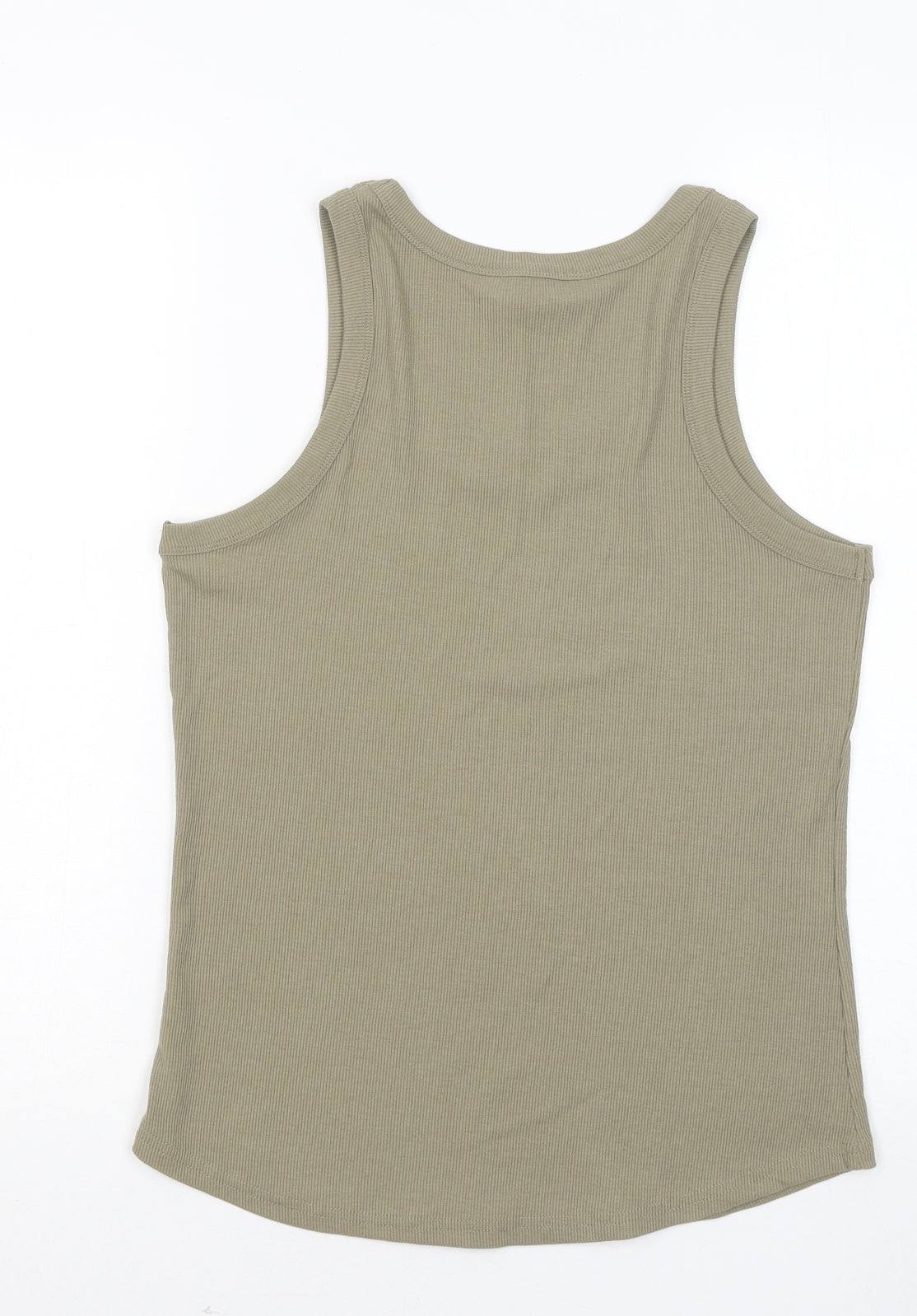 Dunnes Stores Womens Green Round Neck Polyester Vest Jumper Size M