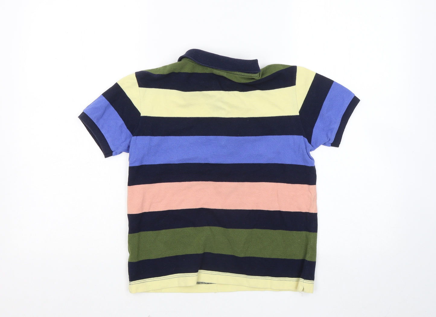 Lacoste Boys Multicoloured Striped Cotton Basic Polo Size 12 Years Collared