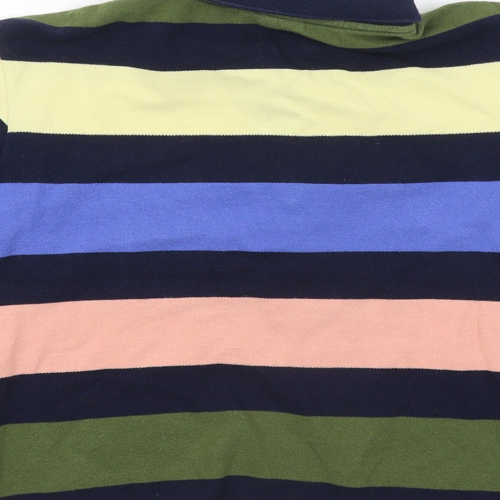 Lacoste Boys Multicoloured Striped Cotton Basic Polo Size 12 Years Collared