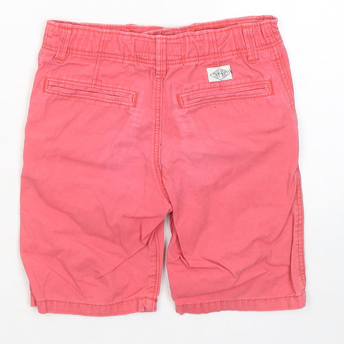 H&M Girls Pink Cotton Dungaree Shorts Shorts Size 6-7 Years Regular