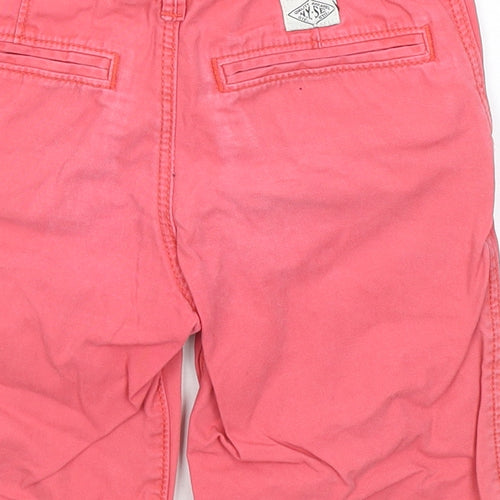 H&M Girls Pink Cotton Dungaree Shorts Shorts Size 6-7 Years Regular