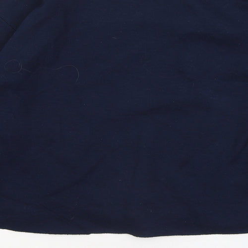 River Island Womens Blue Cotton Pullover Sweatshirt Size XS - Bisous Floral Flowers