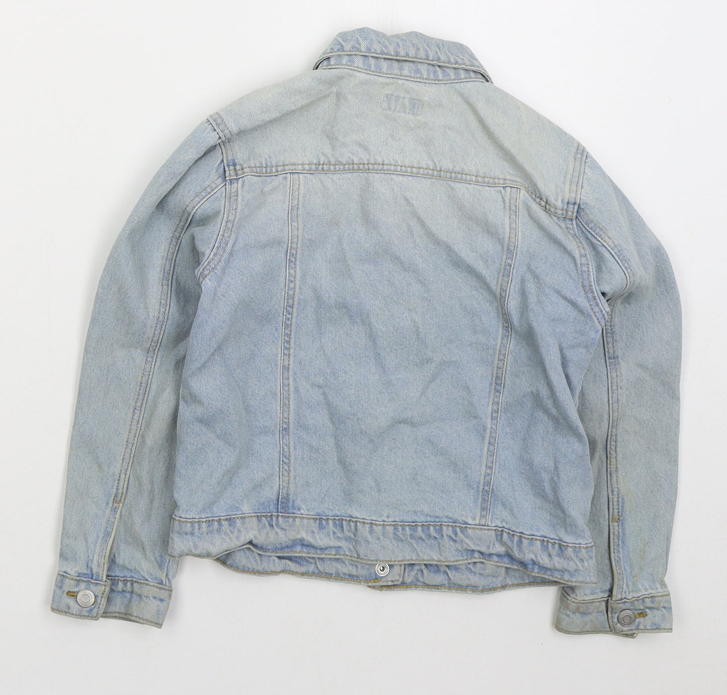 F&F Girls Blue Jacket Size 6-7 Years Button