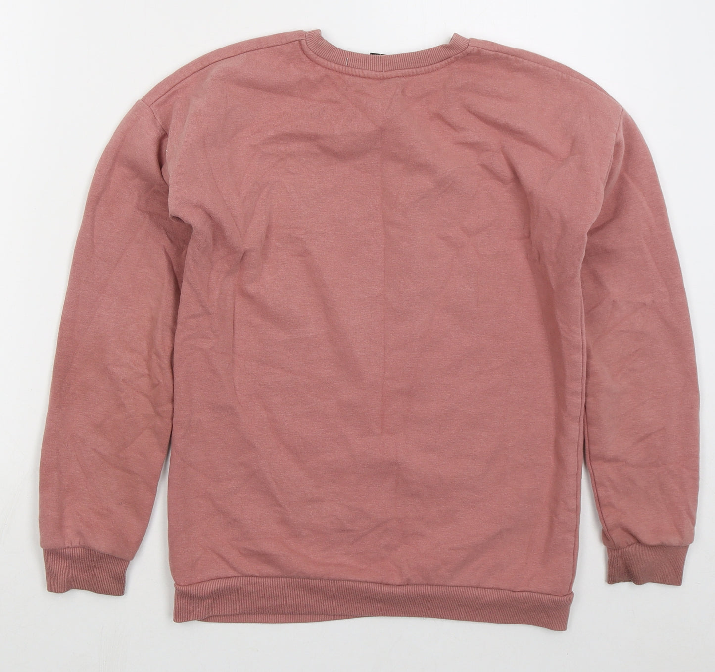 George Girls Pink Cotton Pullover Sweatshirt Size 11-12 Years Pullover - Mickey Mouse