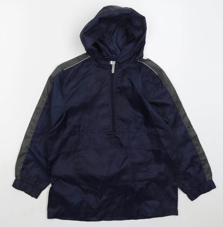 Back To School Boys Blue Jacket Size 10 Years Zip